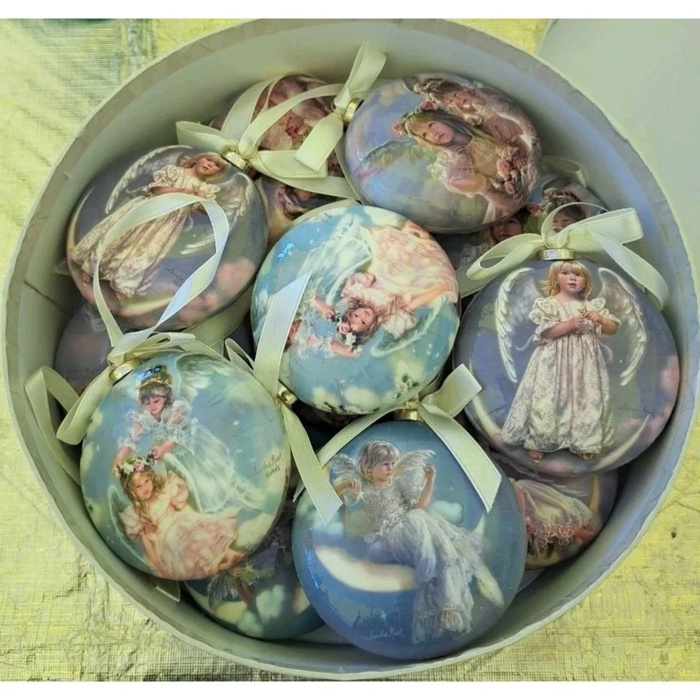 Lot Of 12 In Box‎ ANGEL Christmas Ornaments